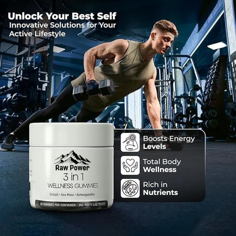 RAW POWER 3-IN-1 WELLNESS GUMMIES
