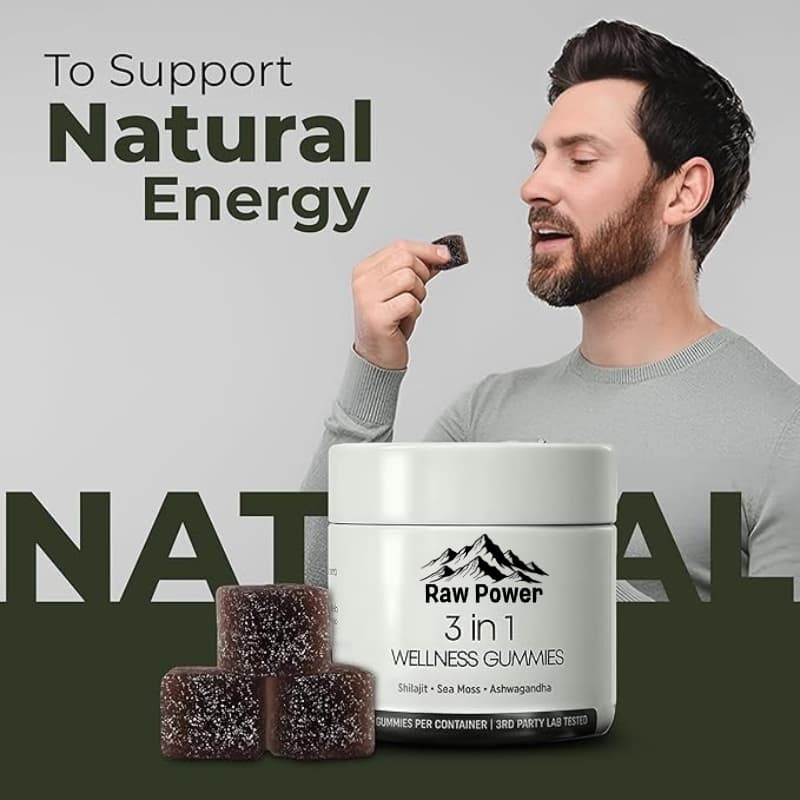 RAW POWER 3-IN-1 WELLNESS GUMMIES