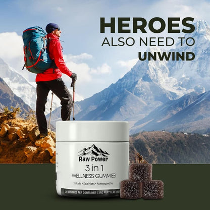 RAW POWER 3-IN-1 WELLNESS GUMMIES