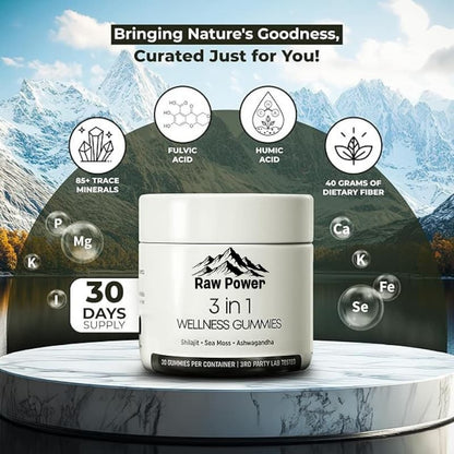 RAW POWER 3-IN-1 WELLNESS GUMMIES